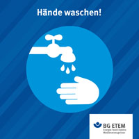 Gerade jetzt zur Erkältungszeit könnt ihr viel tun, um euch vor unliebsamen Keimen und Krankheitserregern zu schützen. So simpel es auch sein mag - regelmäßiges Händewaschen schützt dabei wirkungsvoll vor der Übertragung von Krankheiten. In unserem Aushang zur Handhygiene erhaltet ihr wertvolle Tipps, wann und wie ihr eure Hände richtig reinigt. Der Aushang (S 040) kann in unserem Medienshop kostenfrei bestellt werden.