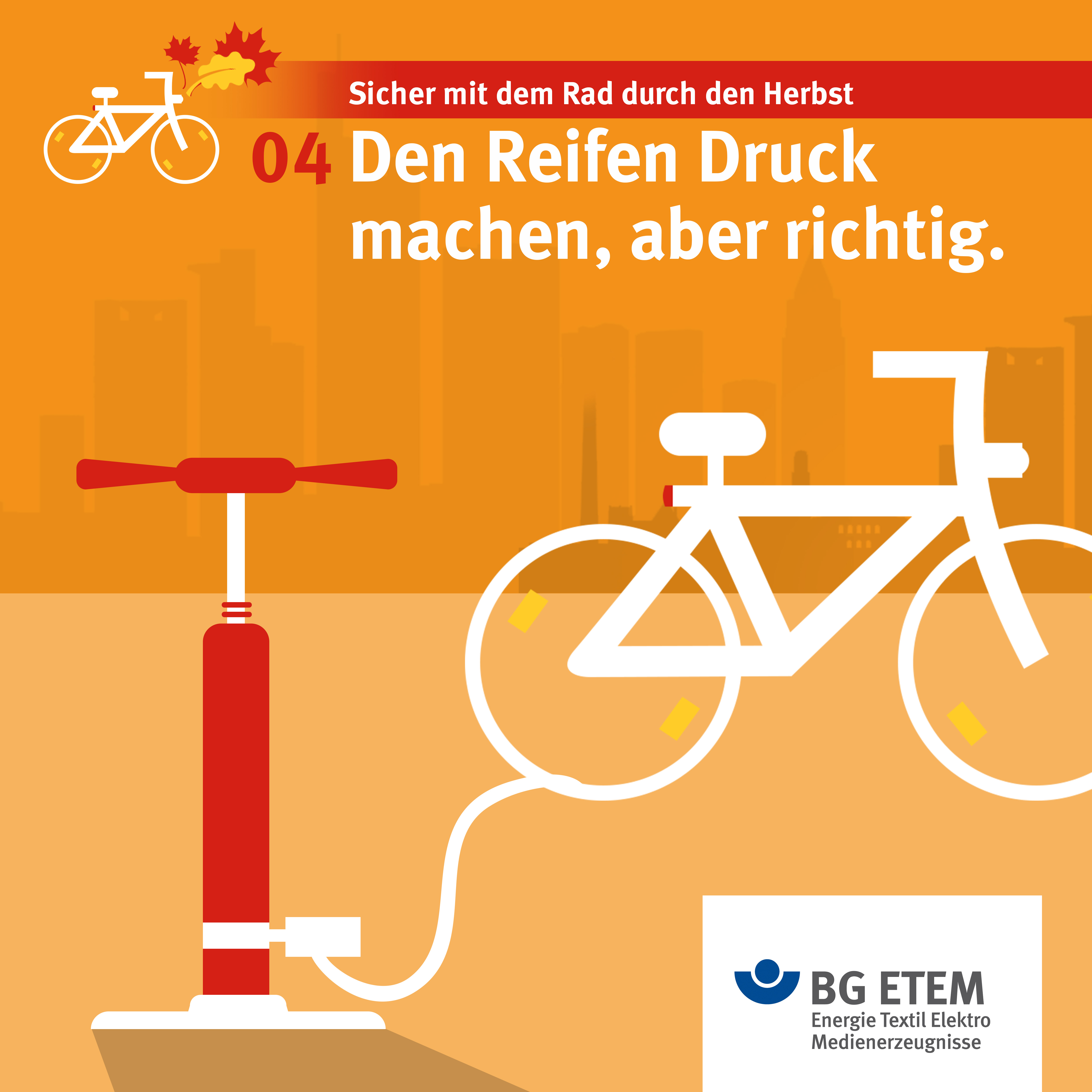 Fahrrad Reifendruck — bgetem.de BG ETEM