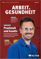 Unterweisungen und Schulungen spannend gestalten: Mit aktiver Beteiligung, Einfallsreichtum und viel Humor gewinnt ein Chemie-Dienstleister seine Beschäftigten für den betrieblichen Arbeitsschutz. Bei Depressionen können Anteilnahme seitens des Teams und betriebliche Angebote Betroffenen helfen - je früher, desto besser. Warum es bei Teleskopstaplern so oft zu Kippunfällen kommt - und wie Unternehmen sie erfolgreich verhindern, ist ein weiteres Thema der Ausgabe. Von Azubis entwickelt: Dank einer Maschinenprüf-App wissen alle Beschäftigten, welche Produktionsanlagen sicher benutzt werden können.