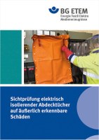 Elektrisch isolierende Abdecktücher sind ein wichtiges Arbeitsmittel bei der Umsetzung der fünf Sicherheitsregeln im Umgang mit elektrischem Strom. Welche Kennzeichnungen und Aufschriften müssen die Abdecktücher aufweisen? Welche Prüfungen müssen vorgenommen werden, um sicherzustellen, dass sie noch für den Einsatz geeignet sind? Auf diese Fragen geht das neue Faltblatt der BG ETEM 