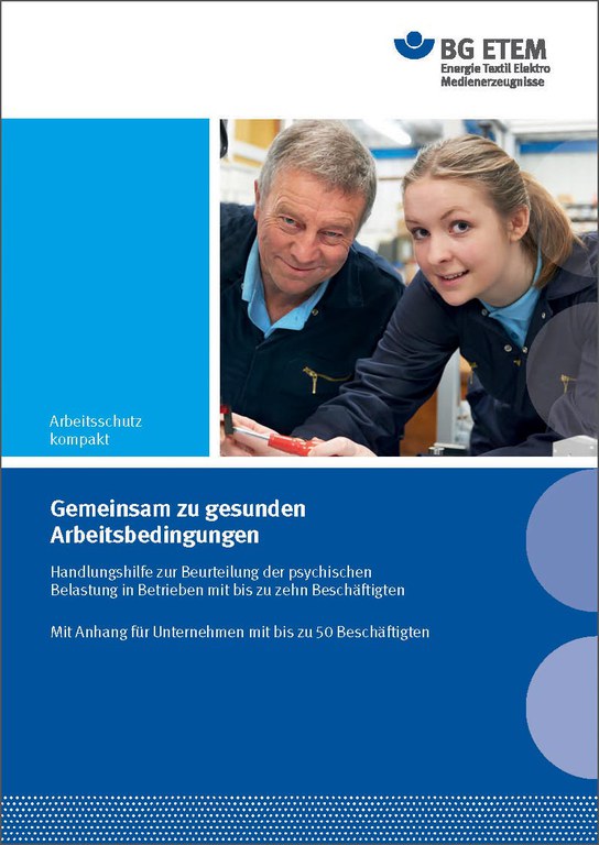 Titelseite Der Handlungshilfe "Gemeinsam Zu Gesunden Arbeitsbedingungen ...