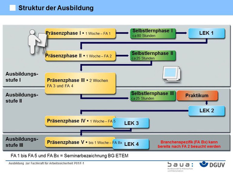 Struktur der Sifa-Ausbildung